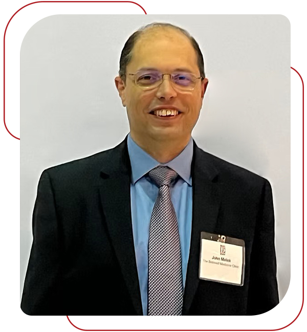 John Melek, MD, MSc. at The Beloved Medicine Clinic and Pain Center in Dallas, TX John Melek, MD, MSc. at The Beloved Medicine Clinic and Pain Center in Dallas, TX