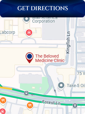 Get Directions to The Beloved Medicine Clinic and Pain Center in Dallas, TX