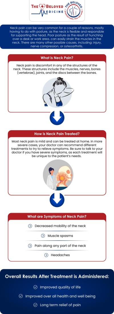 At The Beloved Medicine Clinic, Pain and Spine Center, Dr. John Melek provides innovative and patient-centered care for individuals suffering from chronic neck pain. His approach blends advanced diagnostic tools with non-surgical treatments designed to ease stiffness, reduce inflammation, and improve neck function without relying on long-term medications. For more information, contact us or request an appointment online. We are conveniently located at 7777 Forest Ln Suite A315, Dallas, TX 75230. At The Beloved Medicine Clinic, Pain and Spine Center, Dr. John Melek provides innovative and patient-centered care for individuals suffering from chronic neck pain. His approach blends advanced diagnostic tools with non-surgical treatments designed to ease stiffness, reduce inflammation, and improve neck function without relying on long-term medications. For more information, contact us or request an appointment online. We are conveniently located at 7777 Forest Ln Suite A315, Dallas, TX 75230.